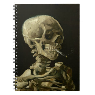 Caderno Espiral van gogh Skull