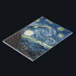 Caderno Espiral Van Gogh Starry Night<br><div class="desc">Vincent Van Gogh Starry Night, obra-prima, trabalho de arte de vintage em produtos modernos do Zazilicious</div>