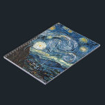 Caderno Espiral Van Gogh Starry Night<br><div class="desc">Vincent Van Gogh Starry Night,  obra-prima,  trabalho de arte de vintage em produtos modernos do Zazilicious</div>