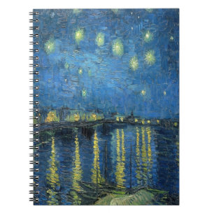 Caderno Espiral Van Gogh Starry Night Over the Rhone