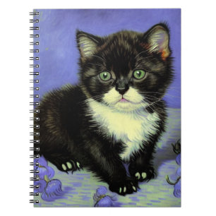 Caderno Espiral Van Gogh Tuxedo Kitten