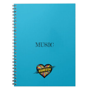 Caderno Espiral Vanessa Blue