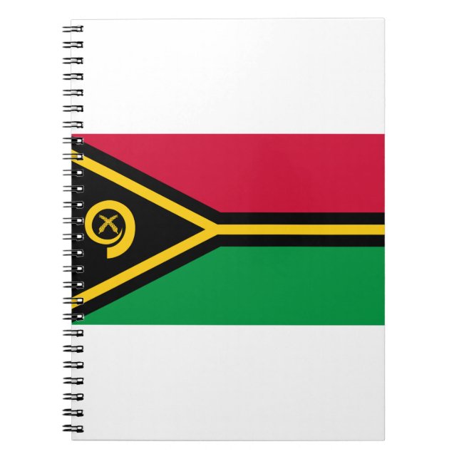 Caderno Espiral Vanuatu Flag (Frente)