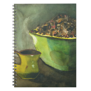 Caderno Espiral Vapor na manhã da taça de café