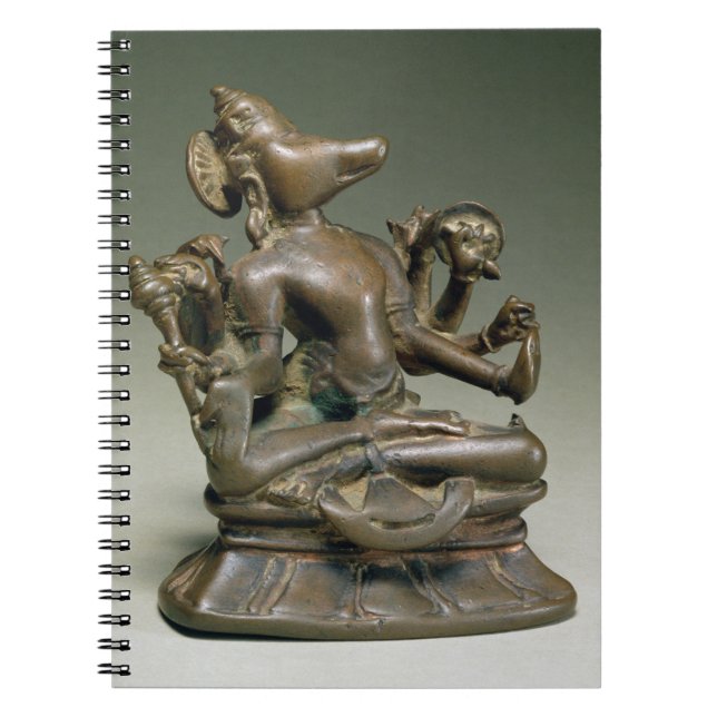 Caderno Espiral Varaha, Gurjara Pratihara, Tamil Nadu (bronze) (Frente)