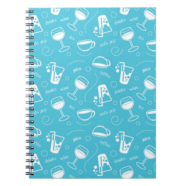 Caderno Espiral Várias bebidas (Frente)