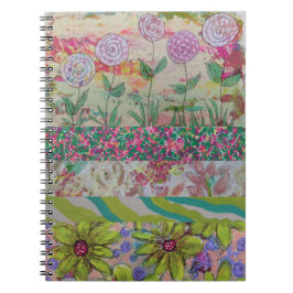 Caderno Espiral Várias Flores