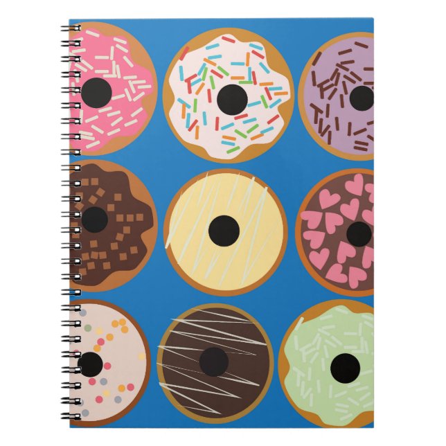 Caderno Espiral Variedades de Donuts (Frente)