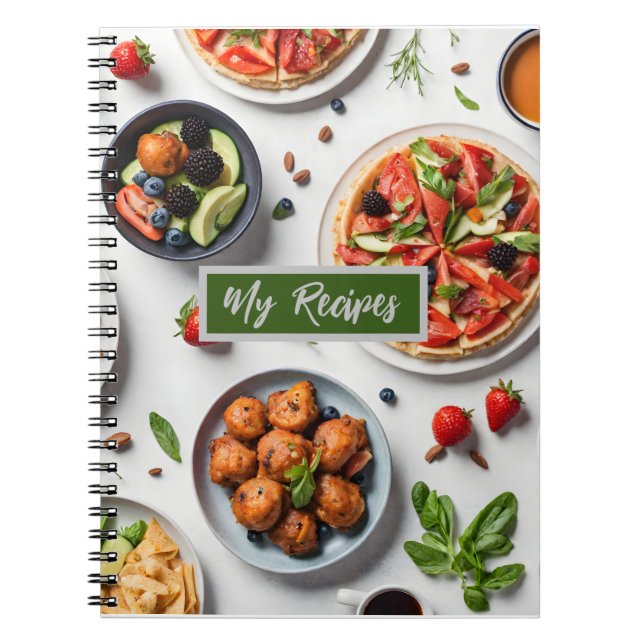 Caderno Espiral Vários alimentos  (Frente)