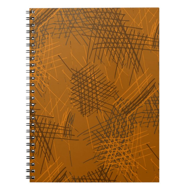 Caderno Espiral Vários Traços De Caneta. Textura sem costura com c (Frente)