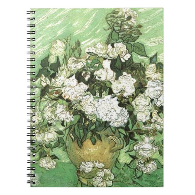 Caderno Espiral Vase com Rosas - Van Gogh (Frente)