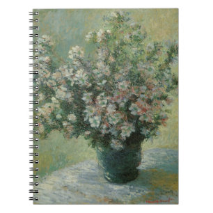 Caderno Espiral Vase das Flores por Claude Monet