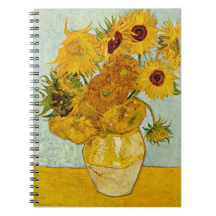 Caderno Espiral Vasos de Girassóis de Vincent Van Gogh