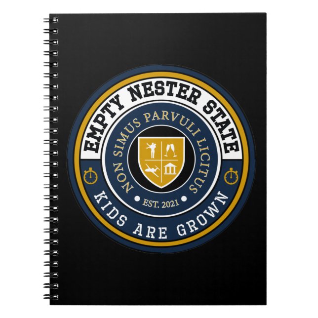 Caderno Espiral Vazio Nester State - Crianças Crescem - Diário (Frente)