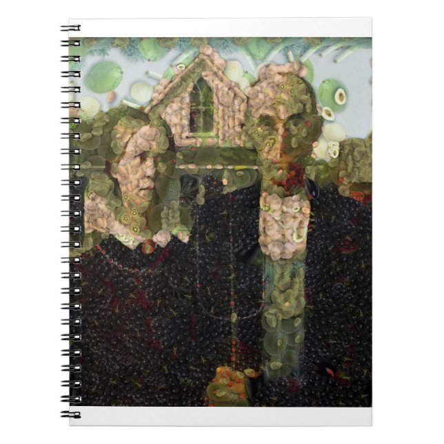 Caderno Espiral Vegan Gothic Fine Art Spoof (Frente)