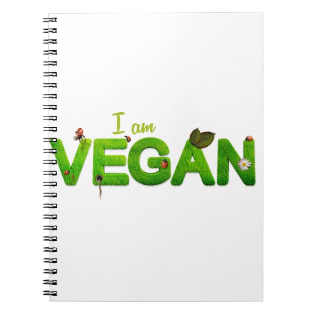 Caderno Espiral Vegan Psd Saudável Atitude Modo De Alimentação De  (Frente)