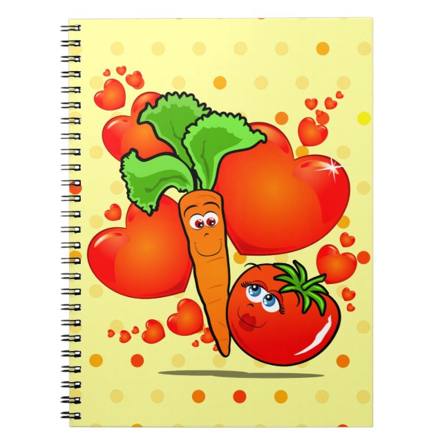 Caderno Espiral Vegetais apaixonados, notebook (Frente)