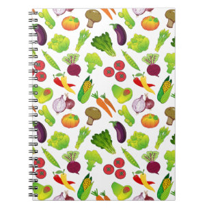 Caderno Espiral Veggie Pattern