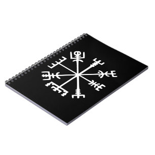 Caderno Espiral Vegvísir (compasso de Viking)
