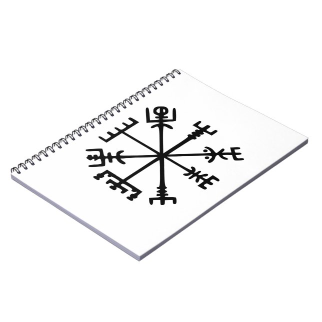 Caderno Espiral Vegvísir (Viking Compass) (Left Side)