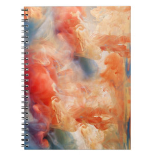 Caderno Espiral Veias Ardentes de Mármore Líquido