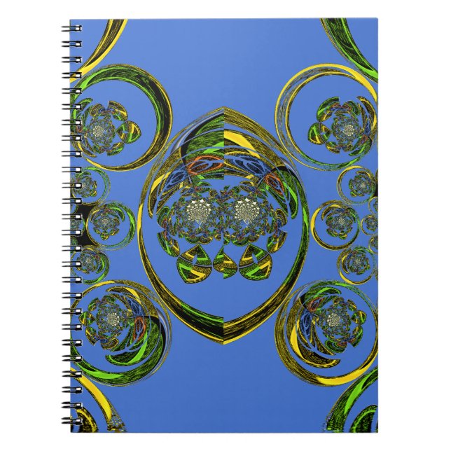 Caderno Espiral Veja minhas curvas azuis (Frente)