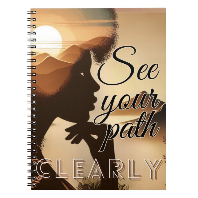 Caderno Espiral Veja seu patch claramente (Frente)