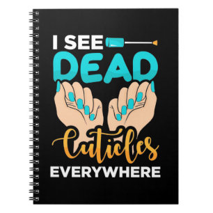 Caderno Espiral Vejo Cutículas em Todo Lugar