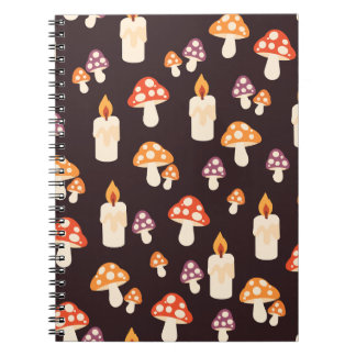 Caderno Espiral Velas e Cogumelos
