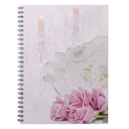 Caderno Espiral Velas e Rosas
