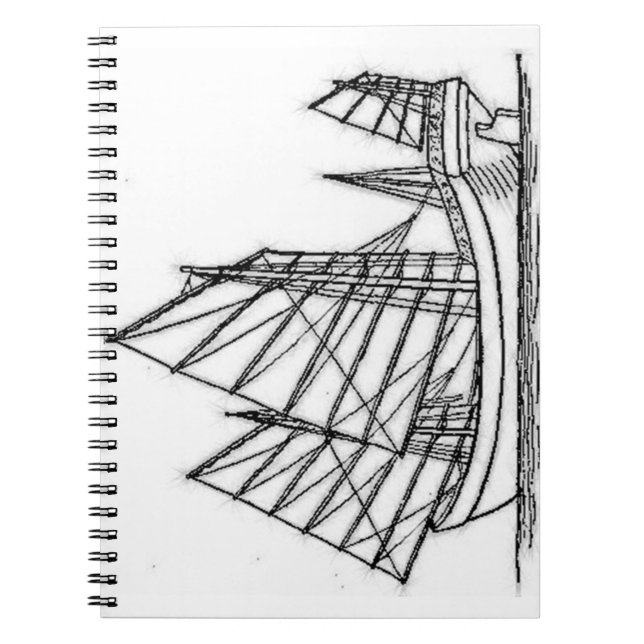 Caderno Espiral veleiro leste da Ásia (Frente)