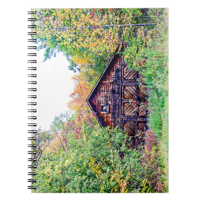 Caderno Espiral Velho Celeiro na Queda (Frente)
