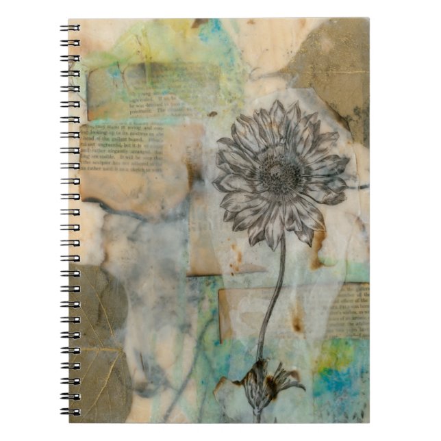 Caderno Espiral Vellum Floral I (Frente)