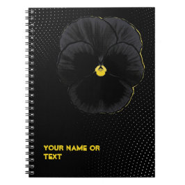Caderno Espiral Velo de Botânica: A Viola 'Sorbet Black Delight'