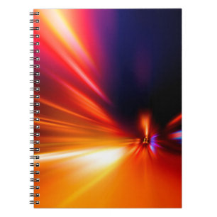 Caderno Espiral velocidade na estrada noturna abstrata,fundo,movim