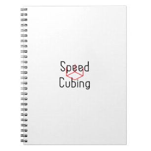 Caderno Espiral Velocidade que cuba o imbecil do cubo da