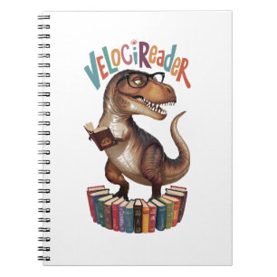 Caderno Espiral Velocireader Engraçado Leitura de Livros Amantes A