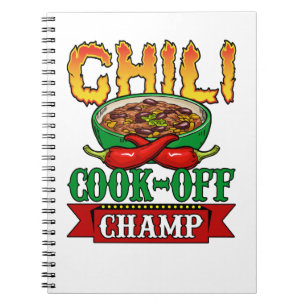 Caderno Espiral Vencedor da Competição Chilli Cook Off Champ