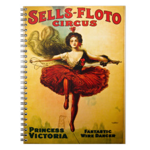 Caderno Espiral Vende Floto Wire Dancer Circus Princesa Victoria
