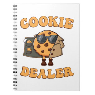 Caderno Espiral Vendedor de Biscoitos Cozimento Divertido