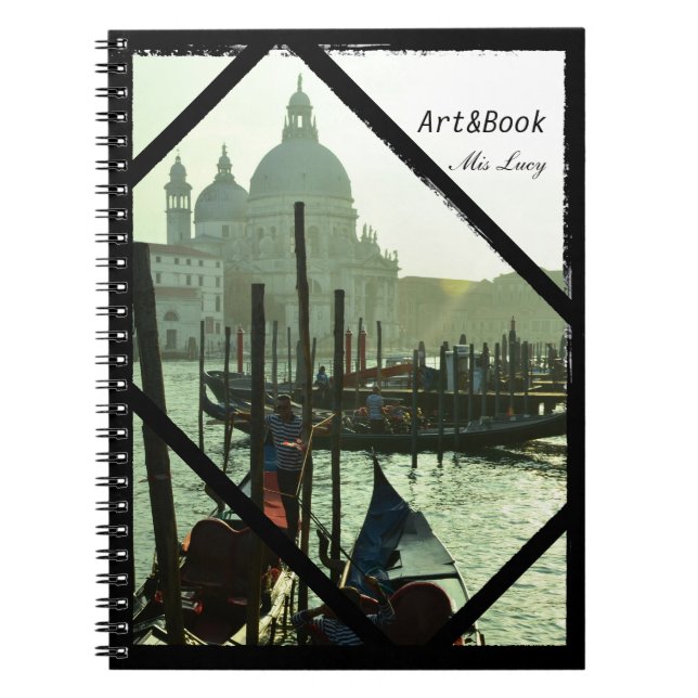 Caderno Espiral Veneza, Arquitetura, Gondolas (Notebook) (Frente)