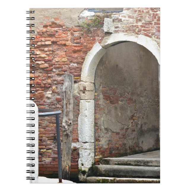 Caderno Espiral Veneza velha romântica (Frente)