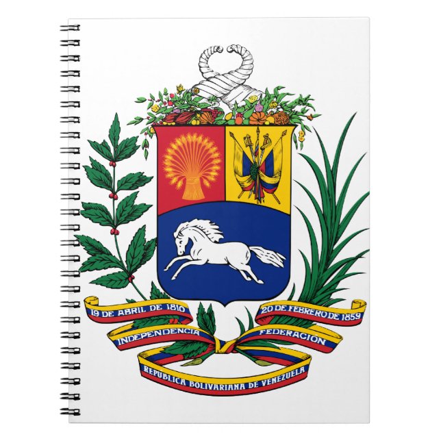 Caderno Espiral venezuela emblem (Frente)