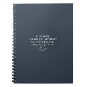Caderno Espiral Venha até mim e eu vou te dar o notebook