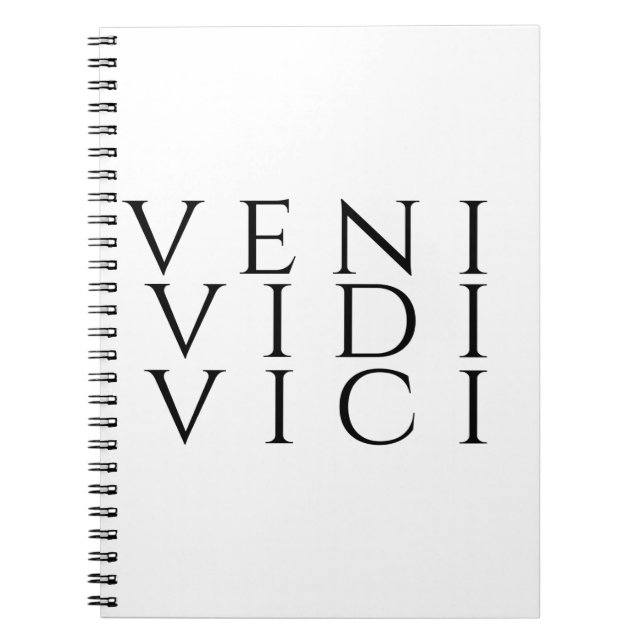Caderno Espiral Veni Vidi Vici (Frente)