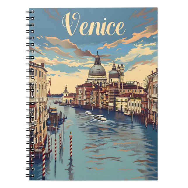 Caderno Espiral Venice Vintage (Frente)