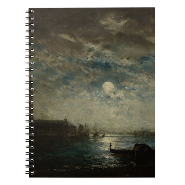 Caderno Espiral Venise et le Campanile au Clair de Lune (Frente)