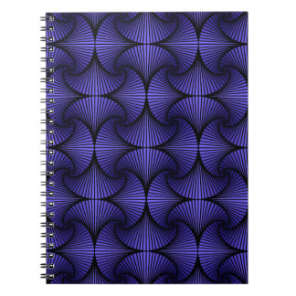 Caderno Espiral Ventilador 3D Geométrico 3D Roxo