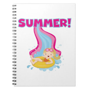 Caderno Espiral Verão louro da menina