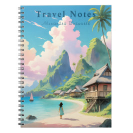 Caderno Espiral Verão personalizado no notebook Viagem nas Filipin